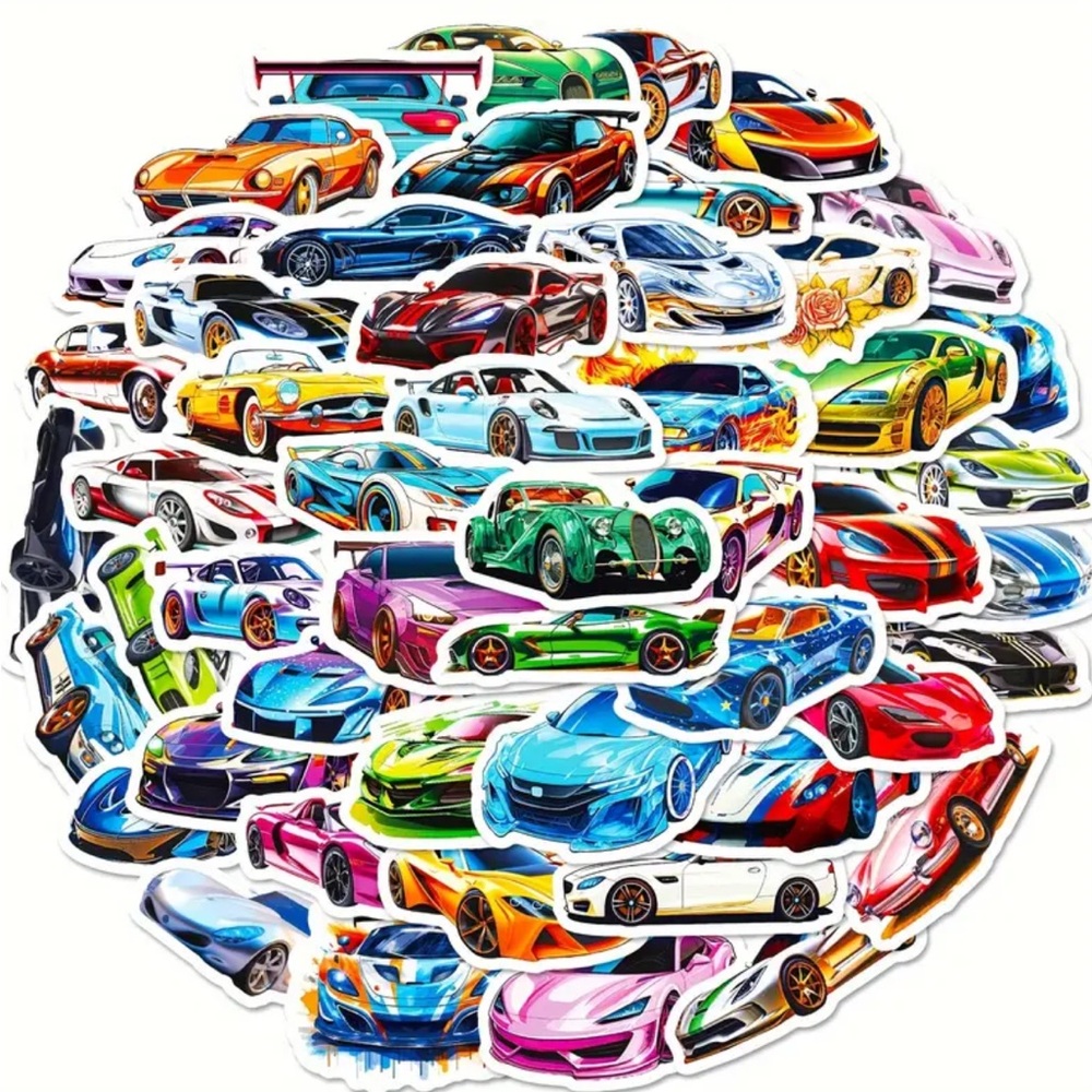3/20$ Sports Car stickers Collection pack of 20